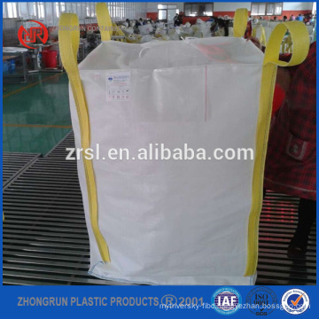 1000kg tubular big bag for wheat/uv resistant pp jumbo bag /industrial big bag 1000kg ZR factory